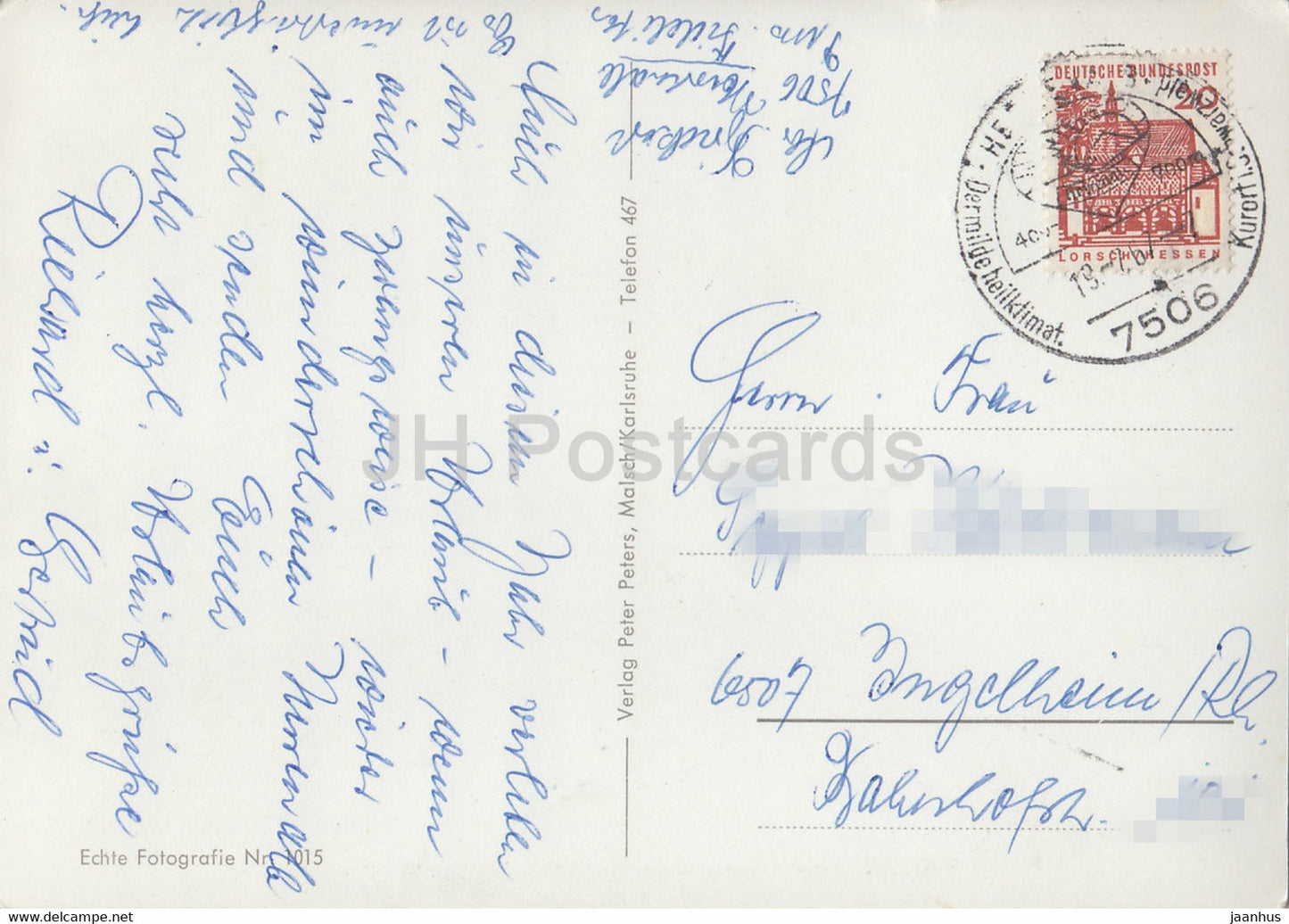 Gruss aus Herrenalb - Schwarzwald - 1967 - Germany - used