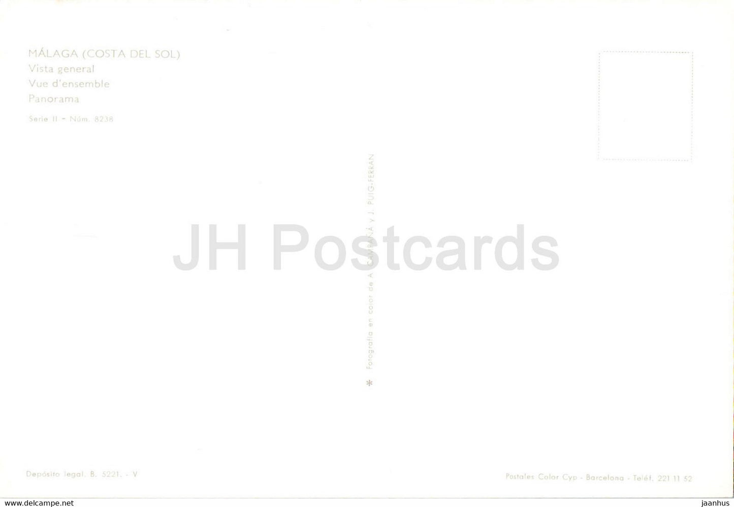 Malaga - Costa del Sol - Vista General - Panorama - 8238 - Spanien - unbenutzt