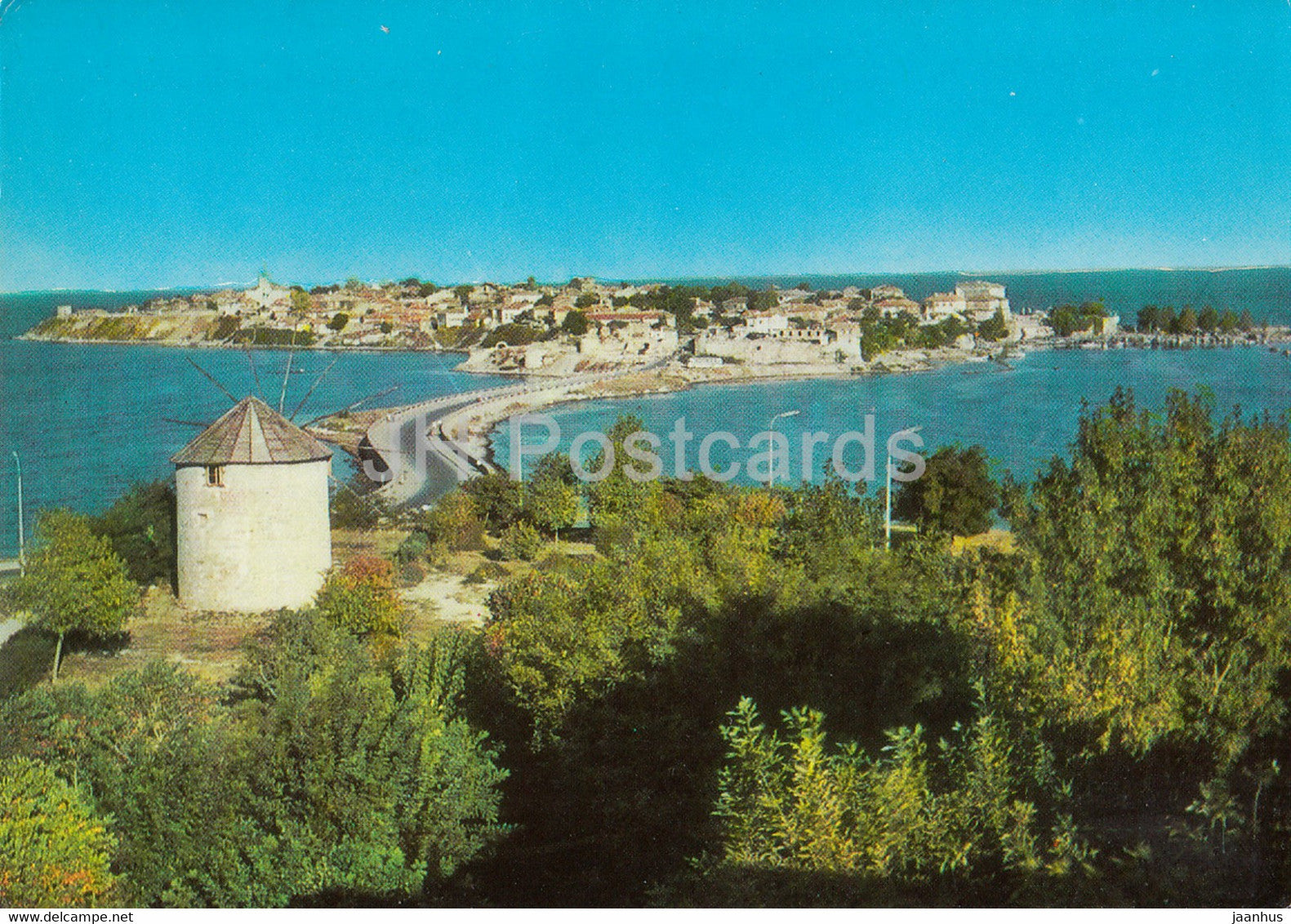 Nessebar - General View - windmill - 1971 - Bulgaria - used - JH Postcards