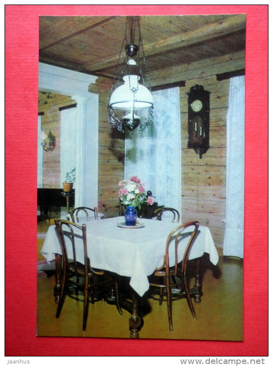 Lenin House-Museum . Dining Room - Ulyanovsk - Simbirsk - 1972 - Russia USSR - unused - JH Postcards