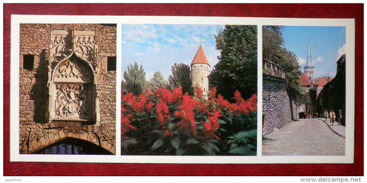 Streets in the Old Town - Tallinn - 1980 - Estonia USSR - unused - JH Postcards