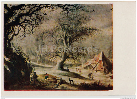 Painting by Master of winter landscapes - Winter Landscape - art - 1957 - Russia USSR - unused - JH Postcards