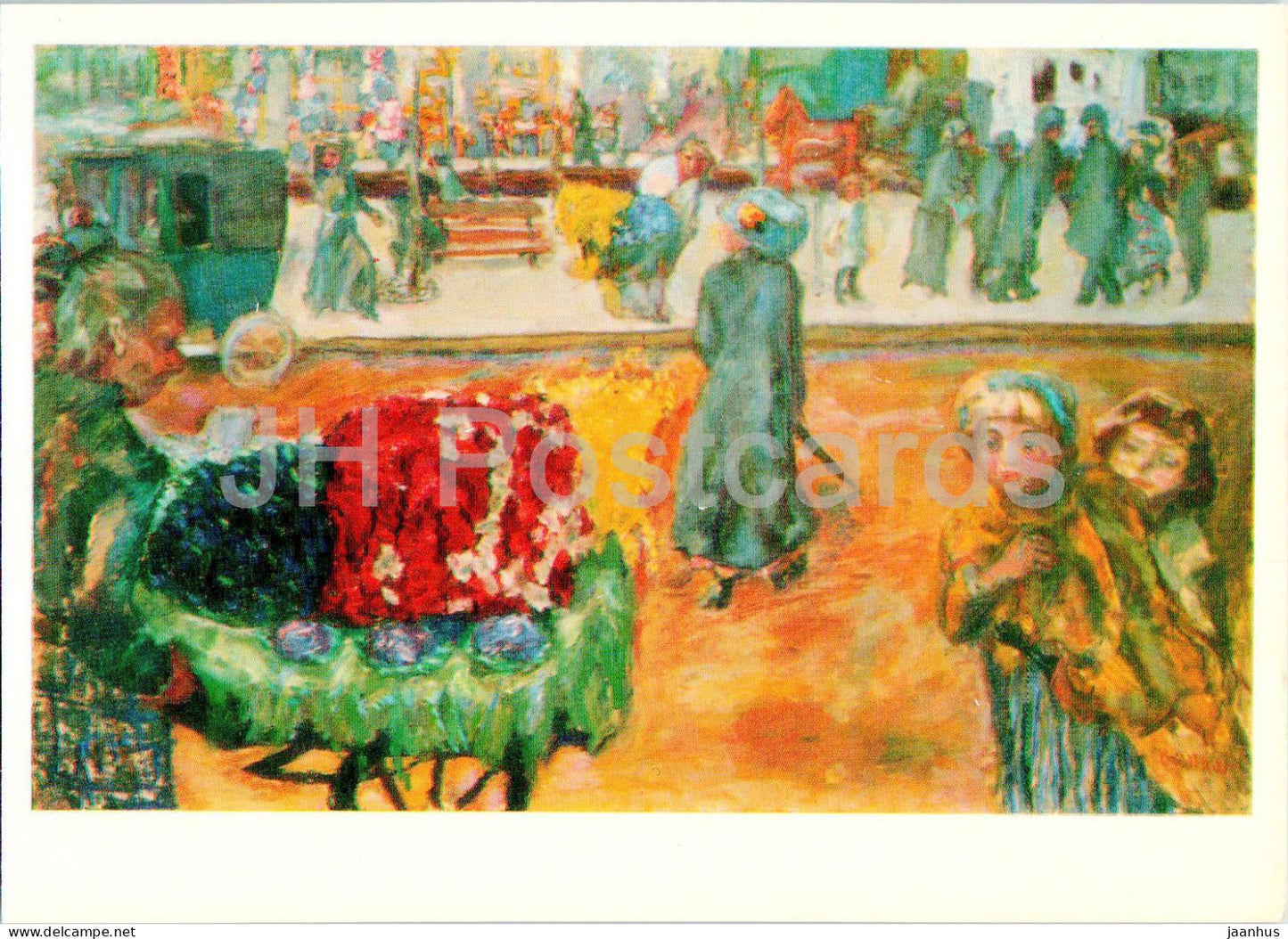 painting by Pierre Bonnard - Evening in Paris - French art - 1977 - Russia USSR - unused - JH Postcards