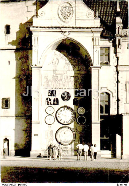 Olomouc - Clock - Czech Repubic - Czechoslovakia - unused - JH Postcards