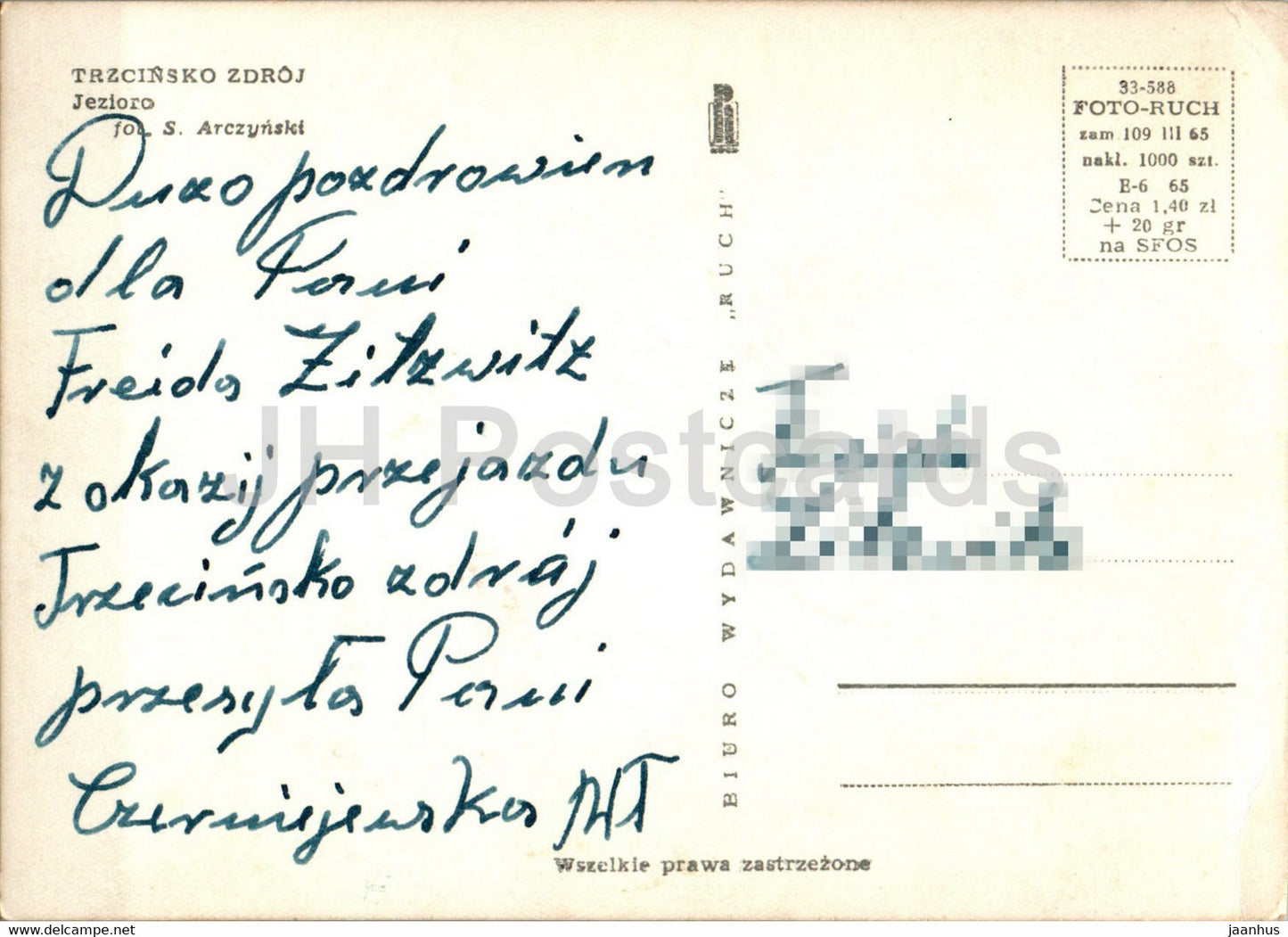 Trzcinsko Zdroj - Jezioro - Pologne - occasion