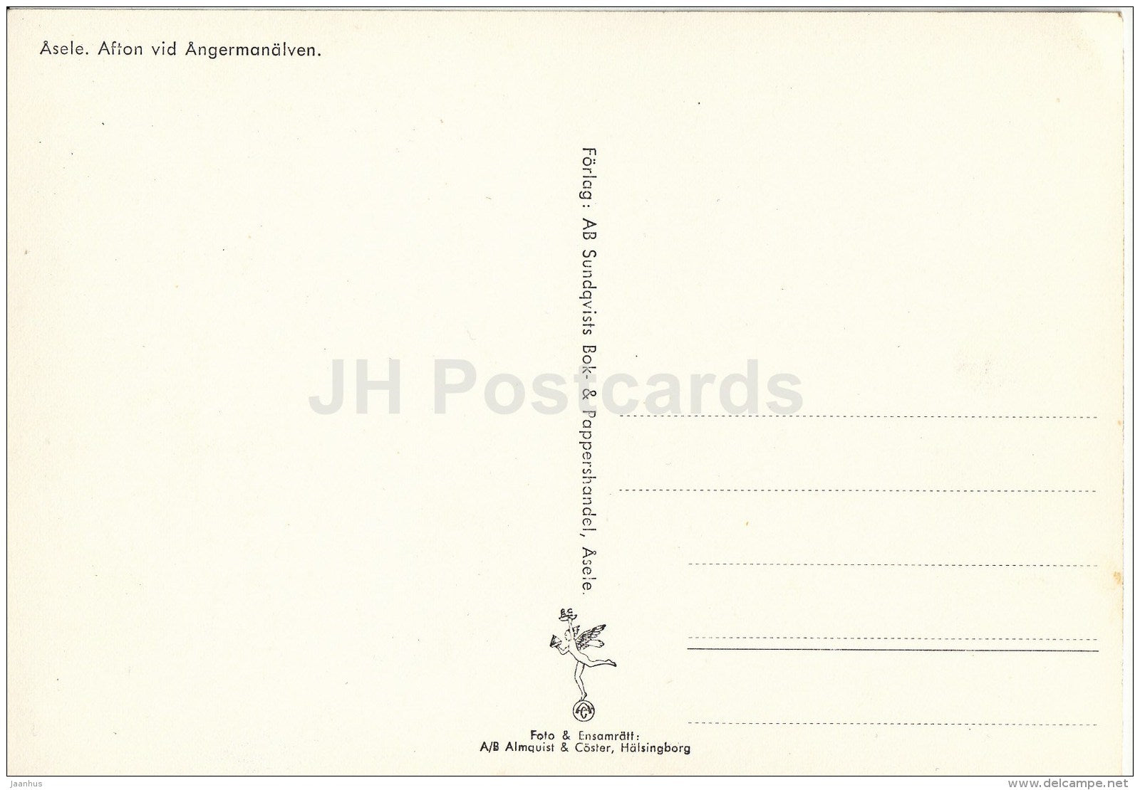 Asele - Afton vid Angermanälven - Sweden - unused - JH Postcards