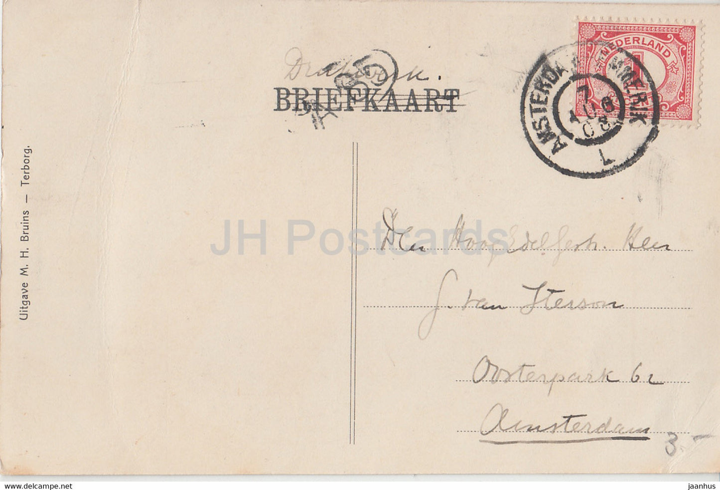 Mollekolk - Groet uit Terborg - M H Bruins - old postcard - 1908 - Netherlands - used