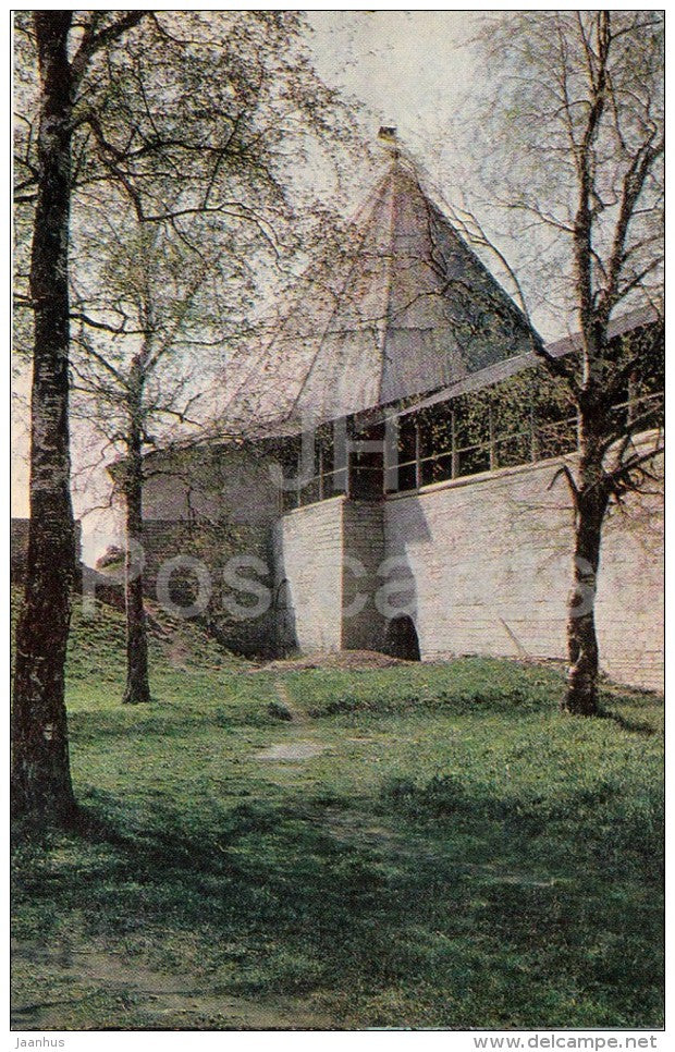 Staraya Ladoga village - city wall - Volkhov - Russia USSR - unused - JH Postcards