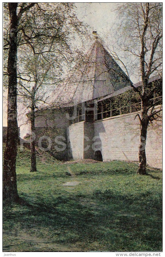 Staraya Ladoga village - city wall - Volkhov - Russia USSR - unused - JH Postcards