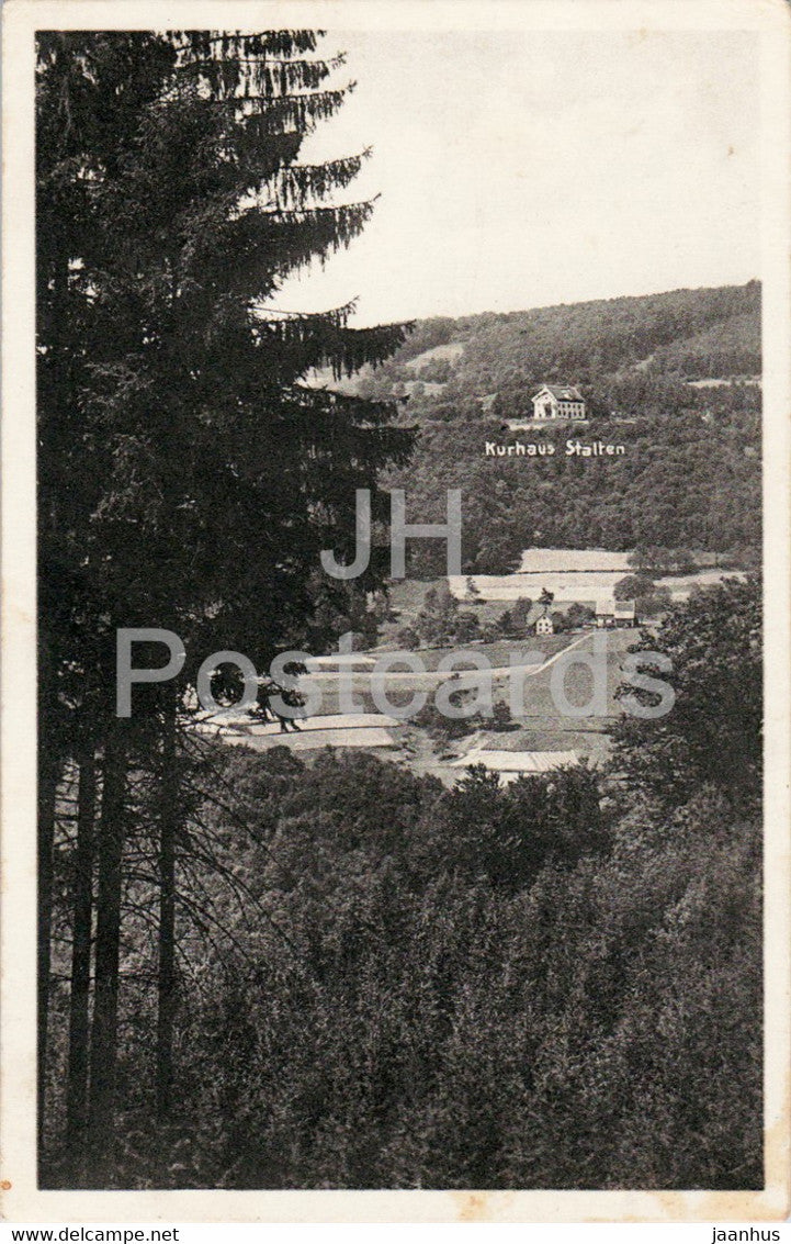 Kurhaus Stalten - old postcard - 1930s - Germany - used - JH Postcards