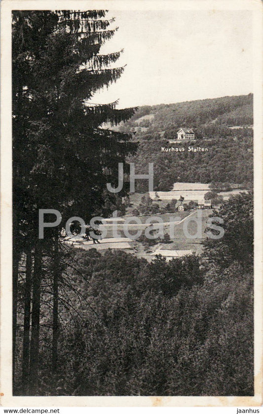 Kurhaus Stalten - old postcard - 1930s - Germany - used - JH Postcards