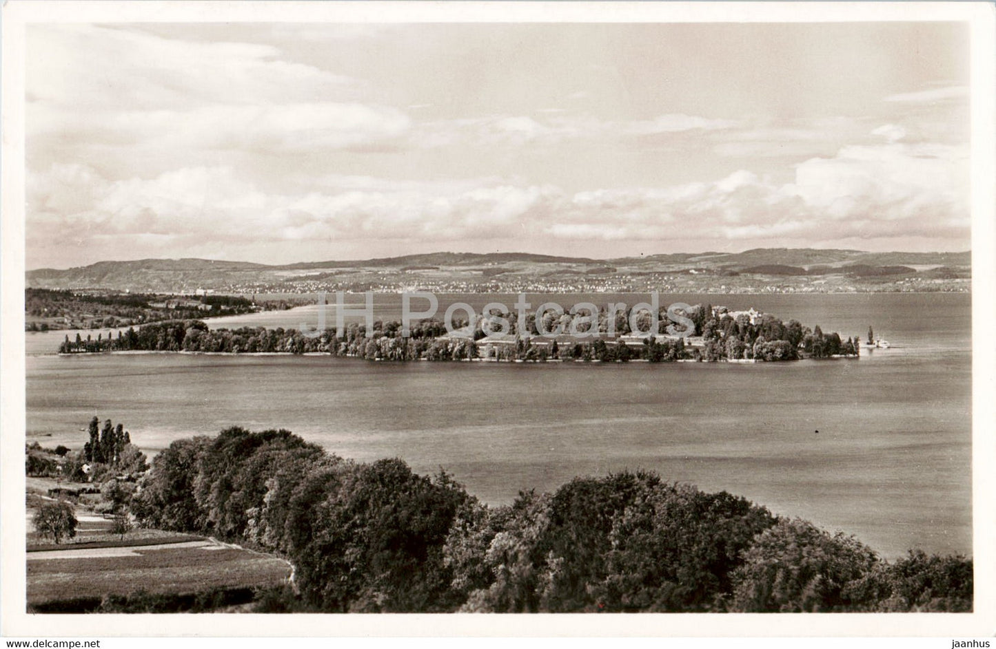 Insel Mainau im Bodensee - old postcard - 1952 - Germany - used - JH Postcards