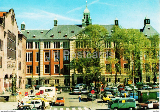 Amsterdam - De Amsterdamse Effectenbeurs - The Amsterdam Stock Exchange - cars - Netherlands - unused - JH Postcards