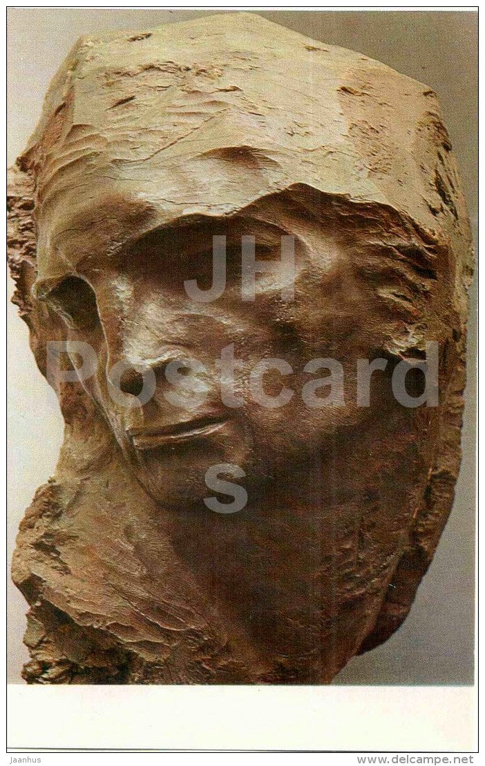 sculpture by Stepan Erzia - Fortitude , 1932 - russian , soviet , mordvin art - unused - JH Postcards