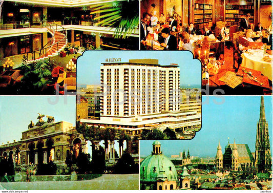 Wien - Vienna - Hilton hotel - multiview - Austria - unused - JH Postcards