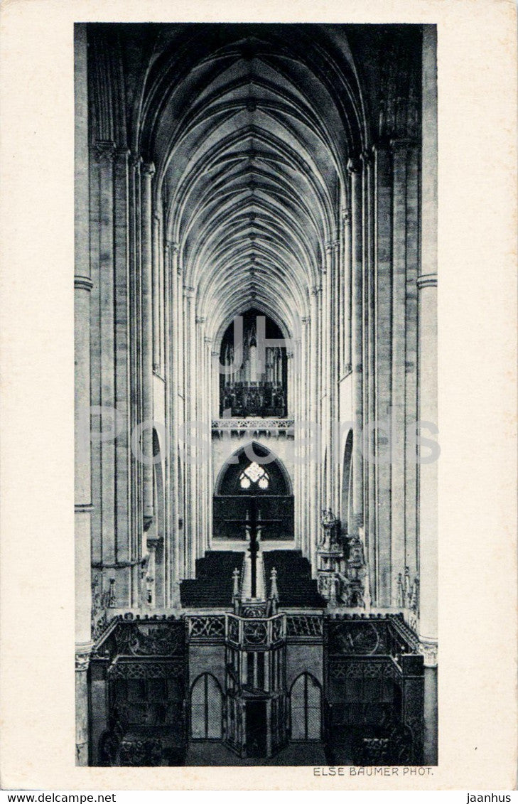 Magdeburg - Dom - Mittelschiff - cathedral - old postcard - Germany - unused - JH Postcards
