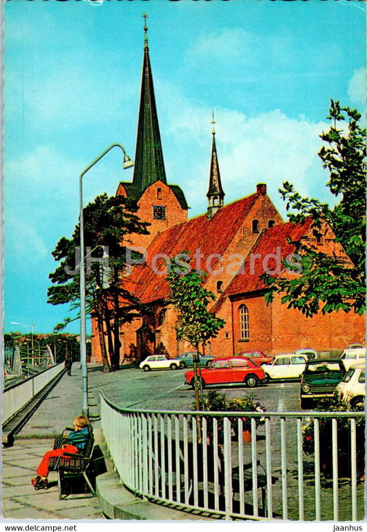 Sonderborg - Sct Marie Kirke - St Mary's Church - car - 149 - Denmark - unused - JH Postcards