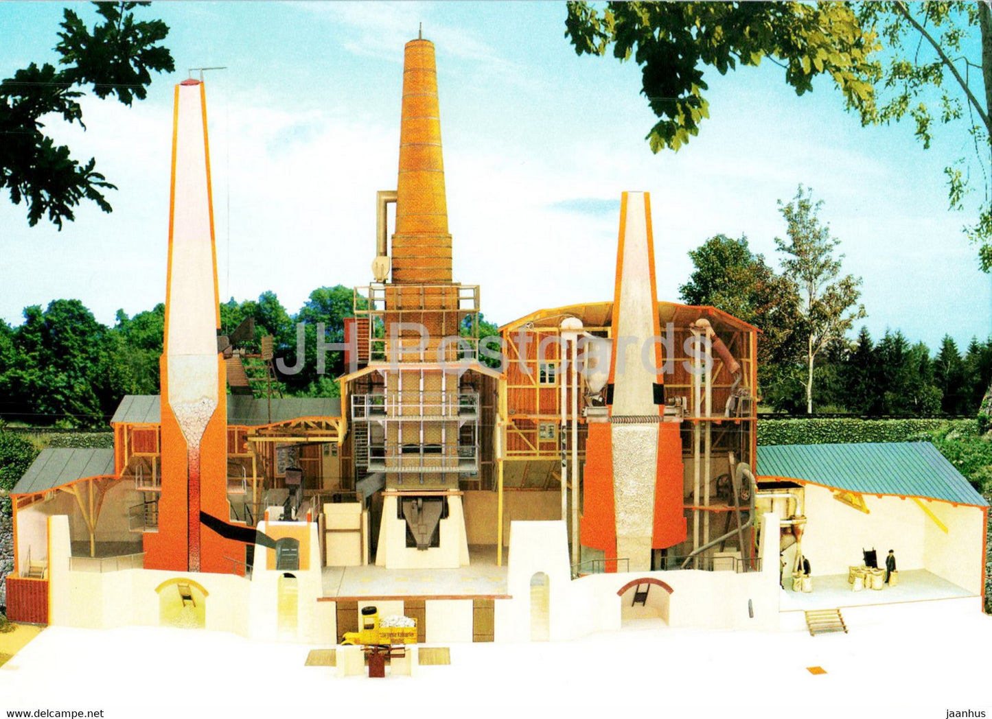 Monsted Kalkgruber - Former limestone mine - Denmark - unused - JH Postcards