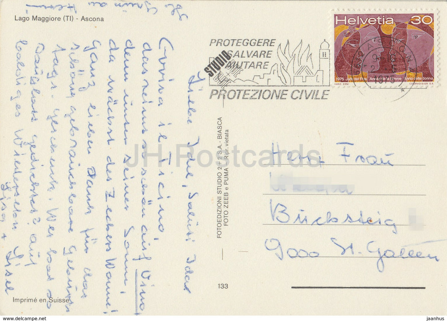 Lago Maggiore - Ascona - 133 - 1975 - Switzerland - used