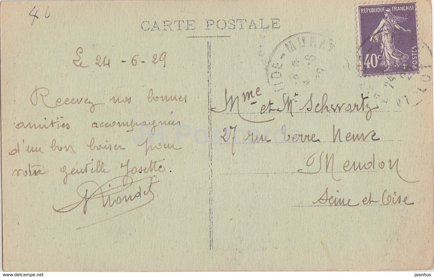 Carbrerets - Ruines Anglaises - Ruinen - 911 - alte Postkarte - 1929 - Frankreich - gebraucht