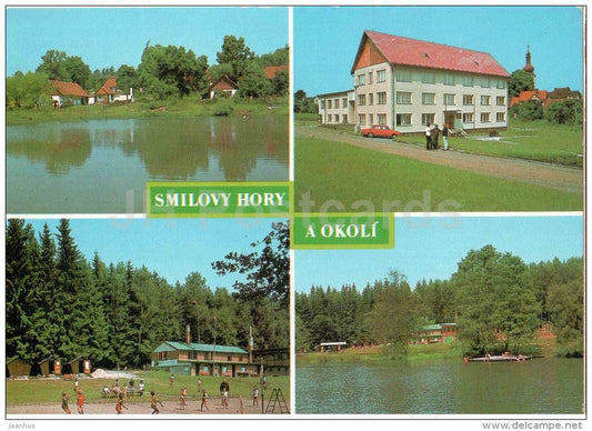 Smilovy Hory a okoly - surroundings - Pojbuky - Blatnice - Pioneer Camp - voleyball - Czechoslovakia - Czech - used - JH Postcards
