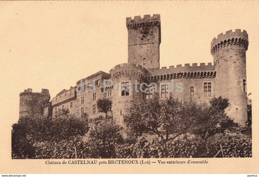 Chateau de Castelnau pres Bretenoux - Vue Exterieure d'ensemble - old postcard - France - unused - JH Postcards