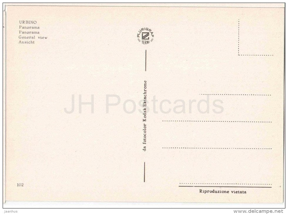 panorama - Urbino - Marche - 102 - Italia - Italy - unused - JH Postcards