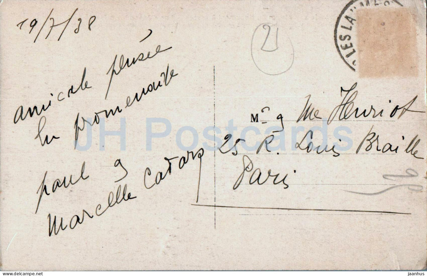 Pro Alesia - Atrium du Monument a Crypte - Vue d'ensemble prise Sud - carte postale ancienne du monde antique - 1938 - France - utilisé 