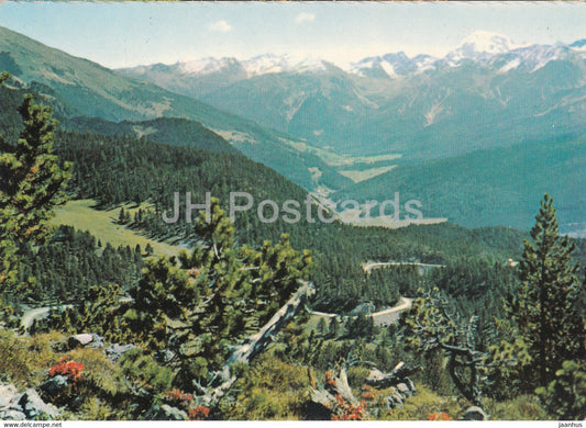Blick vom Ofenpass 2155 m - Munstertal - Ortler - 1971 - Switzerland - used - JH Postcards