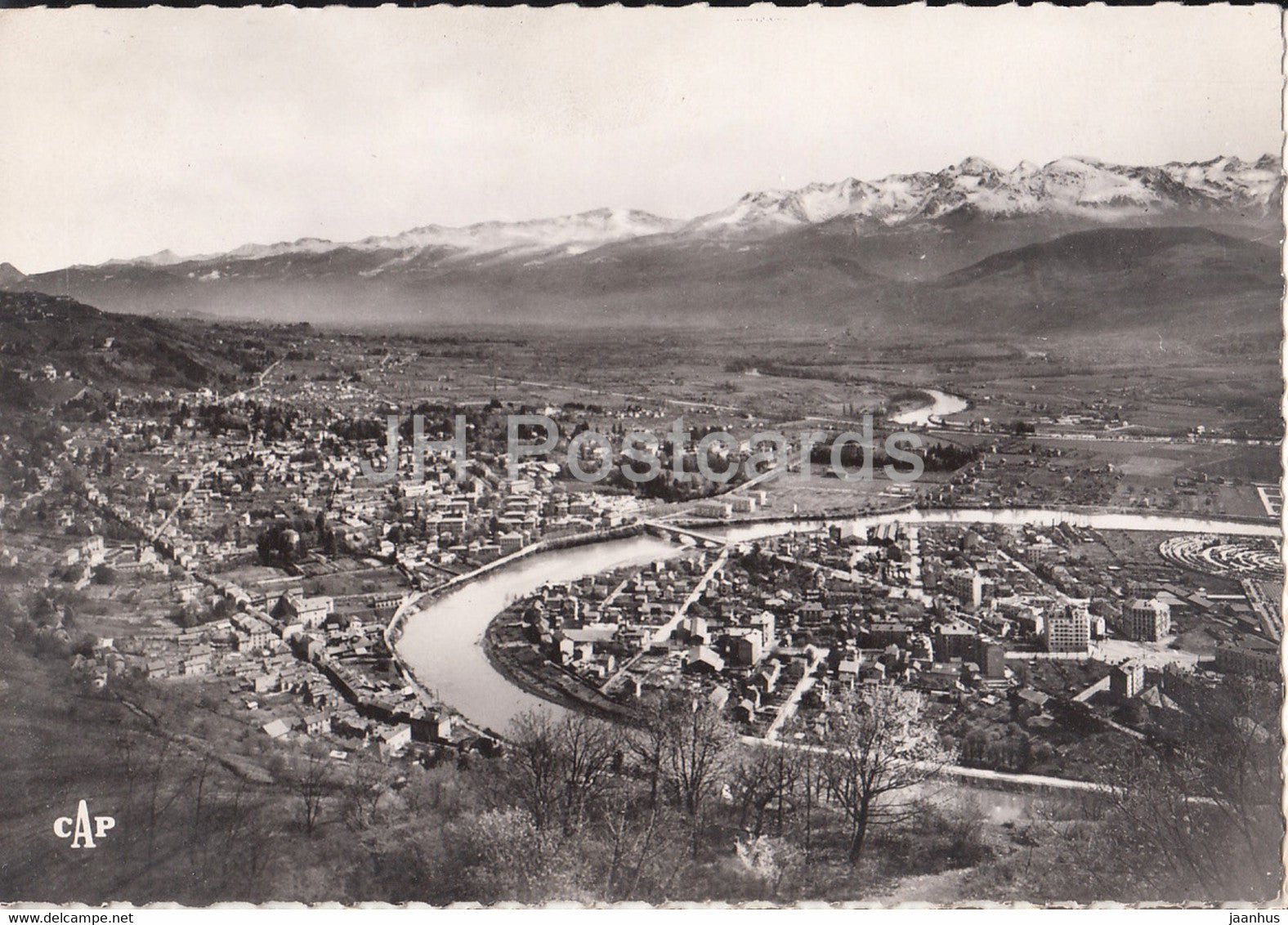Grenoble - Vue Generale sur la Tronche - L'Ile Verte et les Alpes - France - unused - JH Postcards