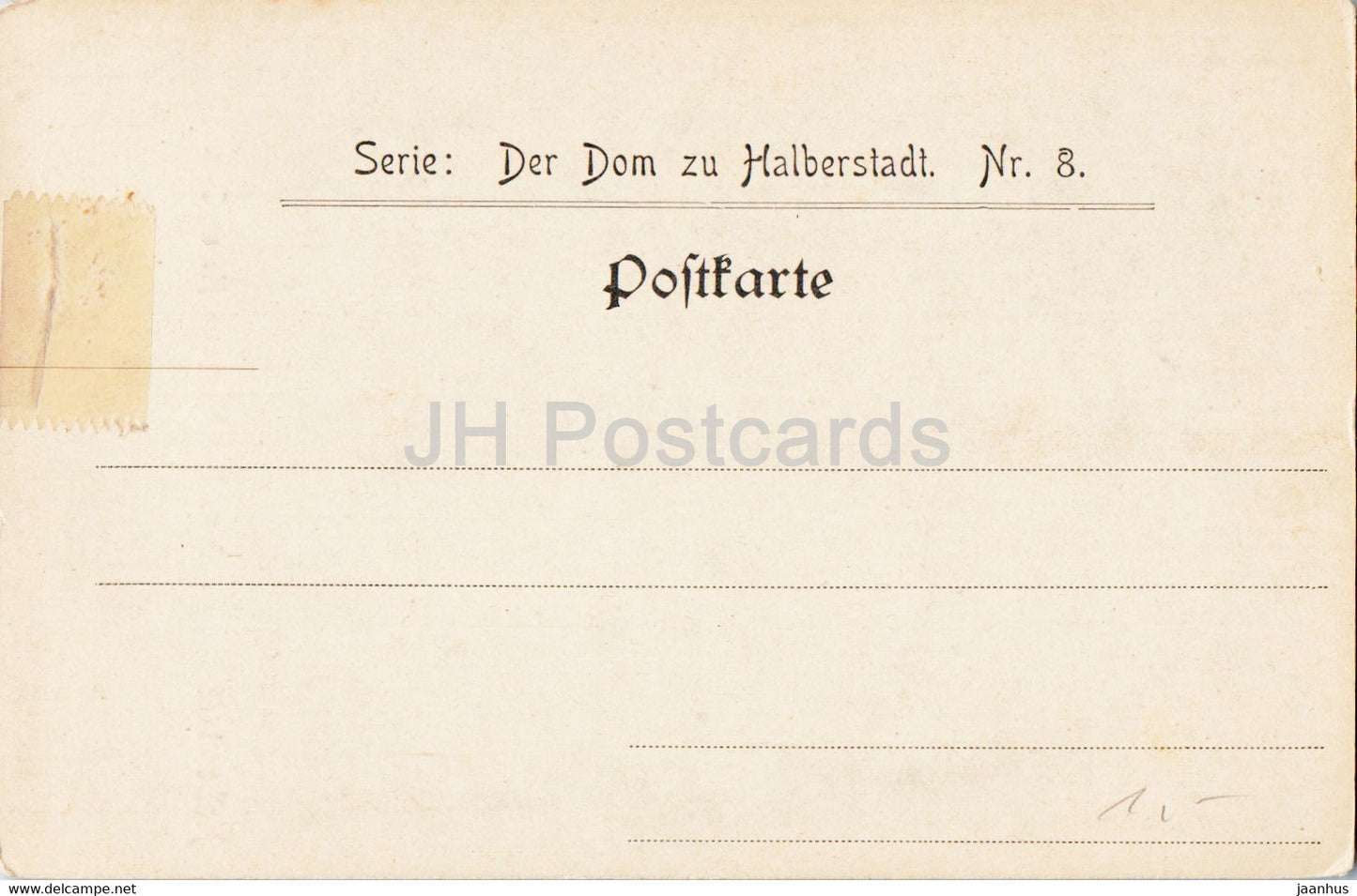 Halberstadt - Dom - Durchblick vom Hohen  Chor - cathedral - old postcard - 1908 - Germany - unused