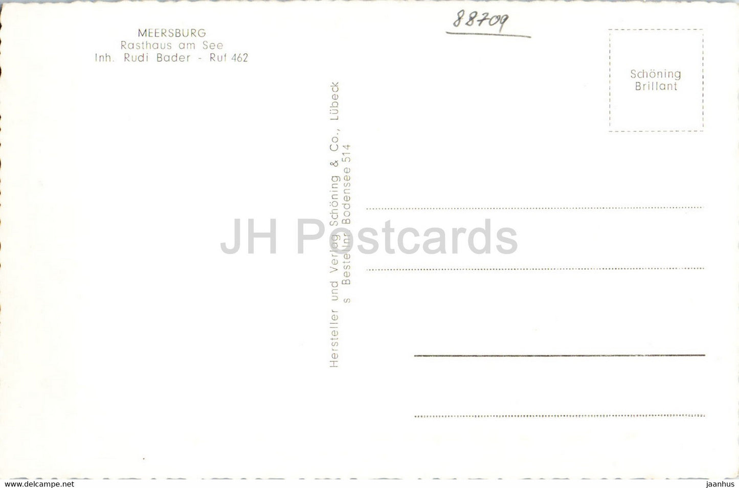 Meersburg - Rasthaus am See - Altes Schloss - castle - old postcard - Germany - unused