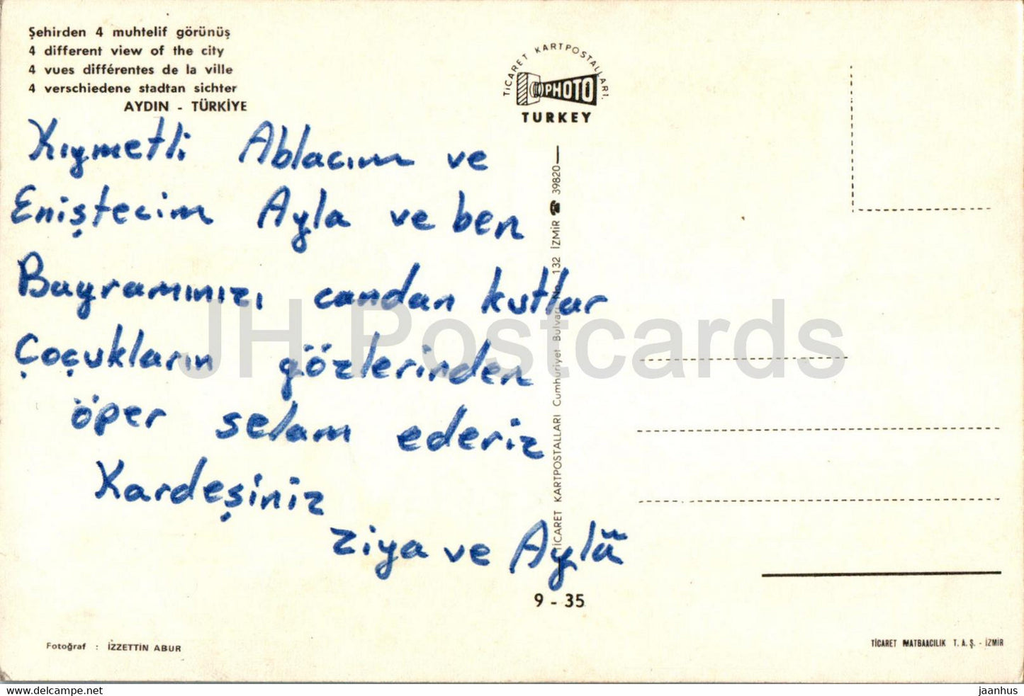 Aydin - monument - street views - multiview - 351 - 1972 - Turkey - used