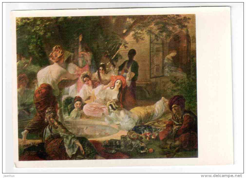 painting by Karl Bryullov - Bakhchisarai Fountain , 1849 - Russia USSR - unused - JH Postcards