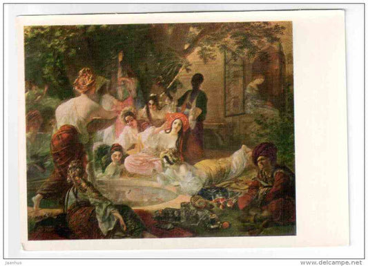 painting by Karl Bryullov - Bakhchisarai Fountain , 1849 - Russia USSR - unused - JH Postcards