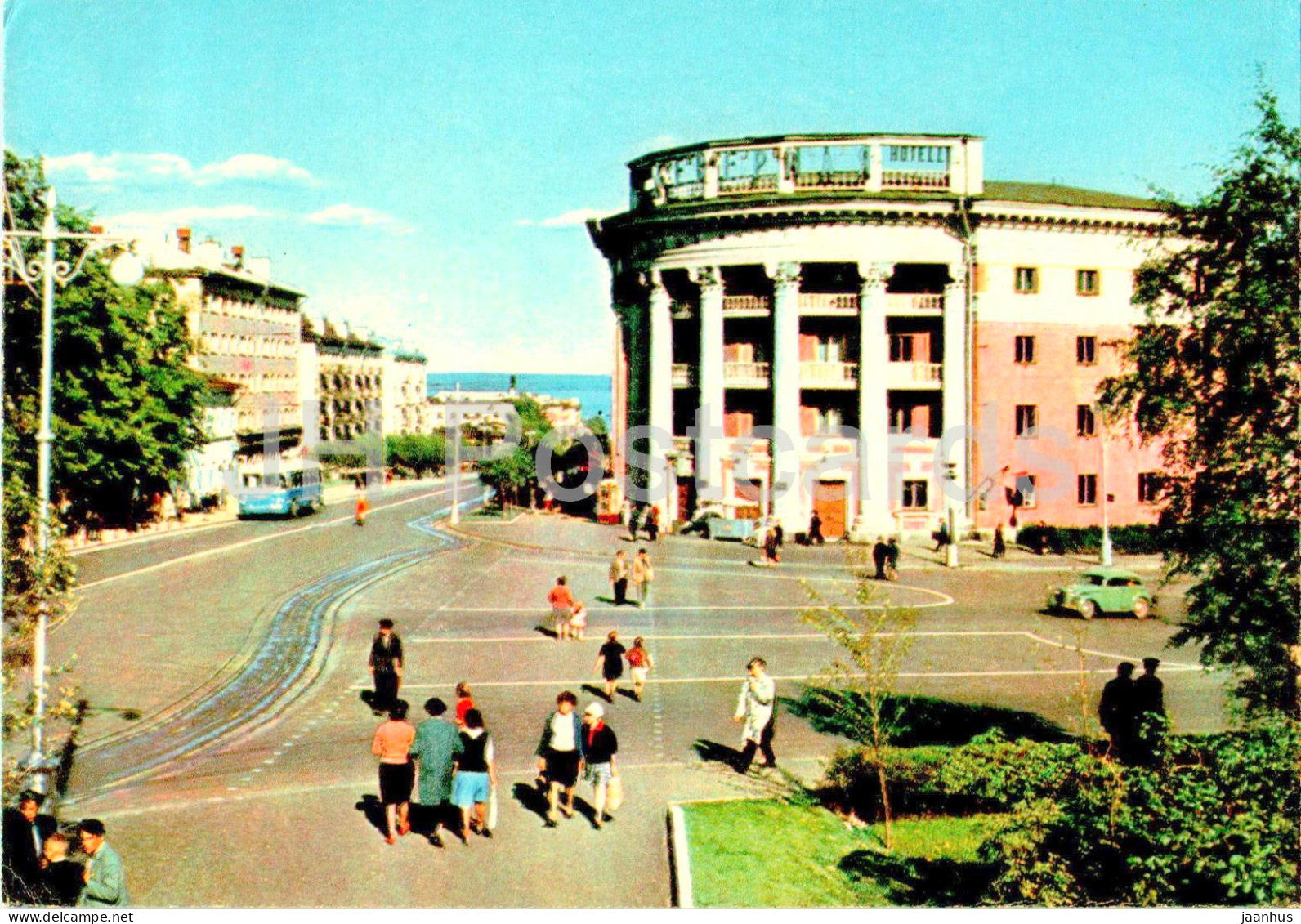 Karelia - Karjala - Petrozavodsk - hotel Severnaya - hotelli Pohjola - 1965 - Russia USSR - unused - JH Postcards