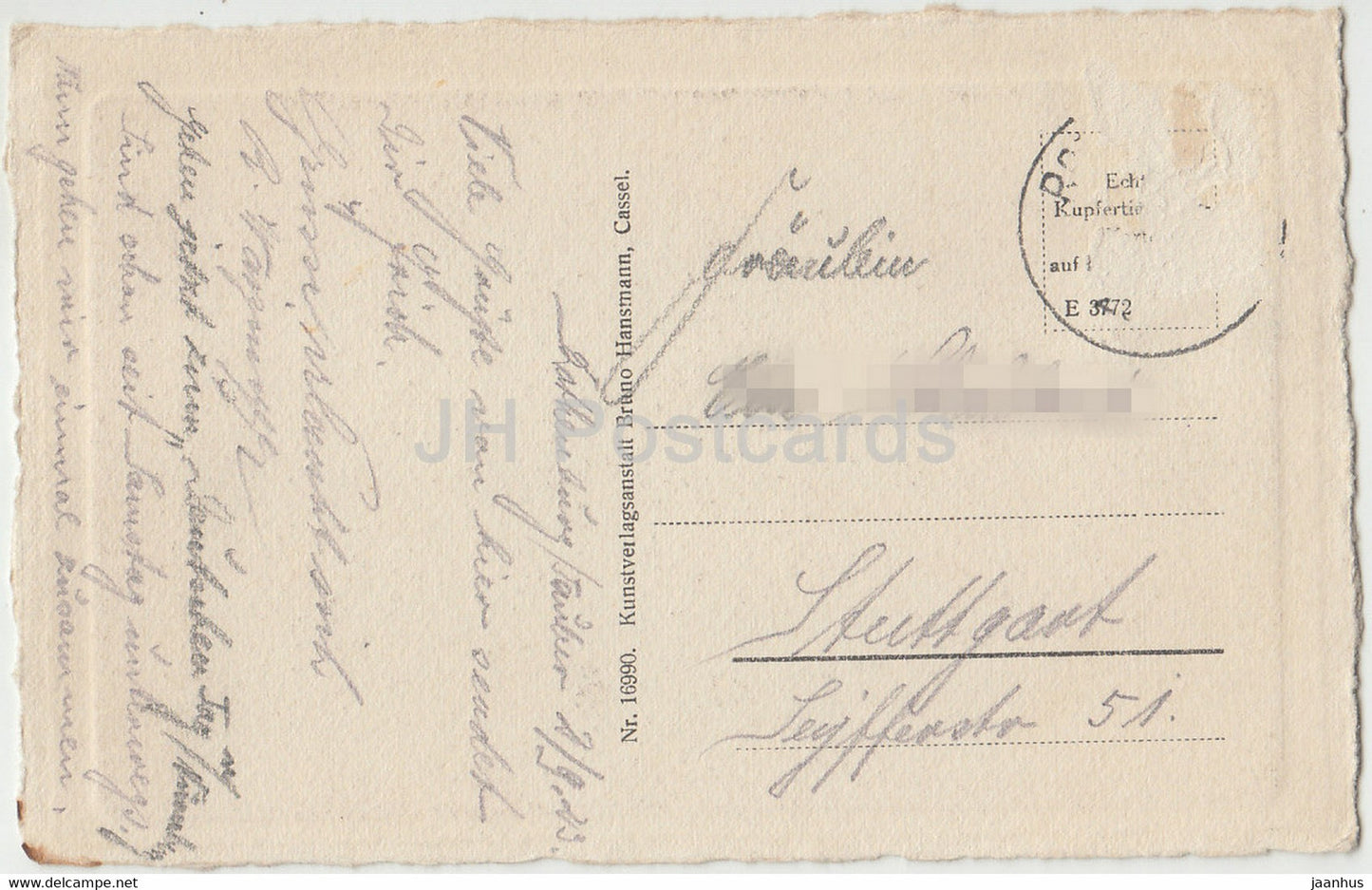 Rothenburg o Tauber - Klingenschutt - old postcard - 1923 - Germany - used