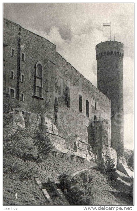 Toompea Castle wit Pikk Hermann tower - Old Town - Towers of Tallinn - Tallinn - 1972 - Estonia USSR - unused - JH Postcards