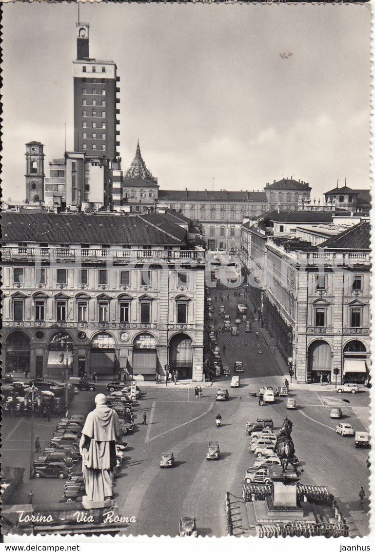 Torino - Turin - Via Roma - old postcard - 1958 - Italy - used - JH Postcards