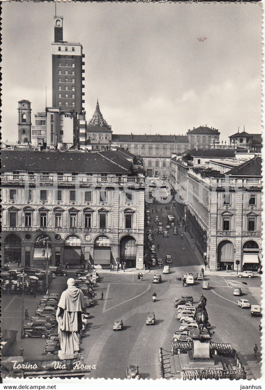 Torino - Turin - Via Roma - old postcard - 1958 - Italy - used - JH Postcards