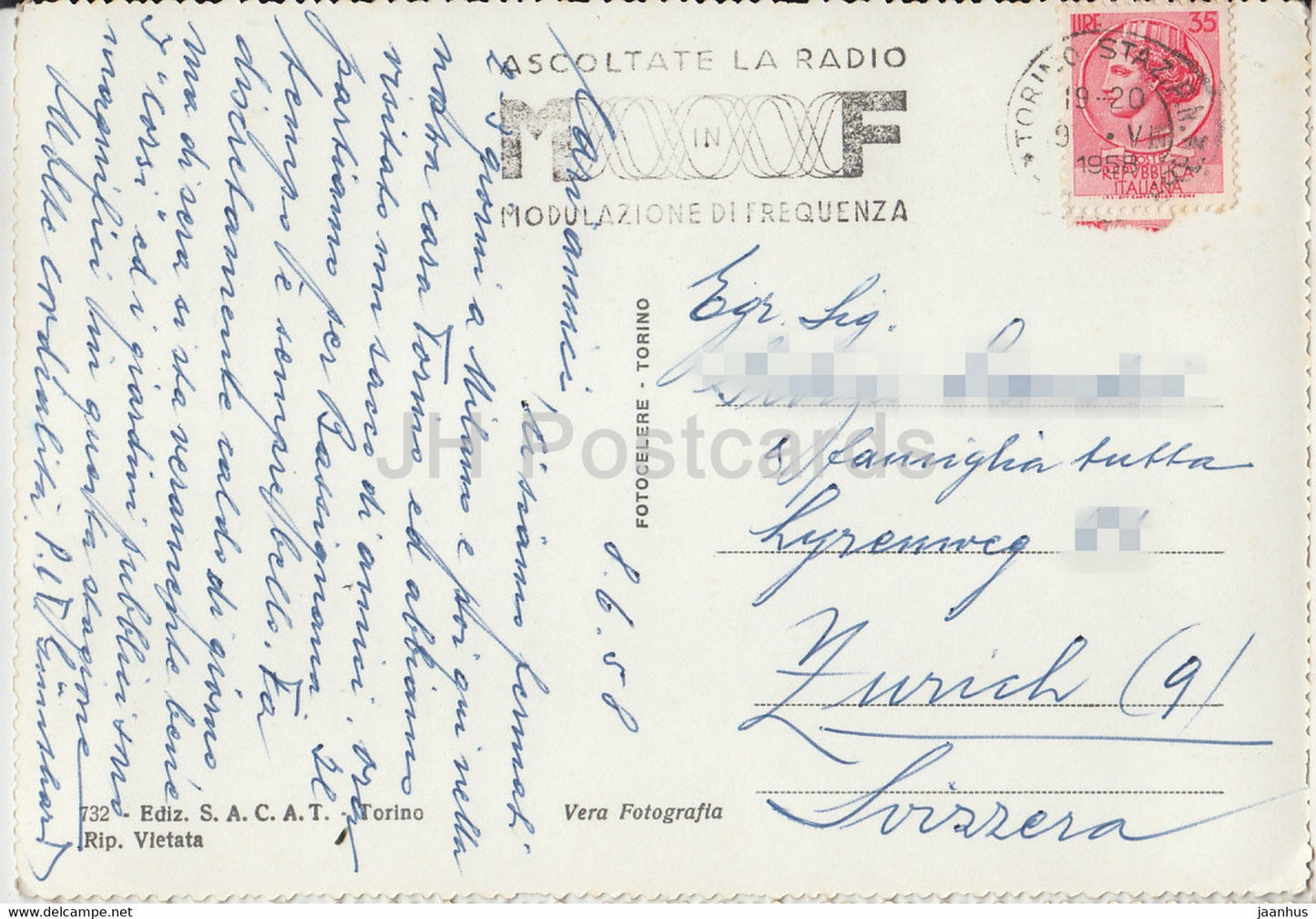 Torino - Turin - Via Roma - old postcard - 1958 - Italy - used