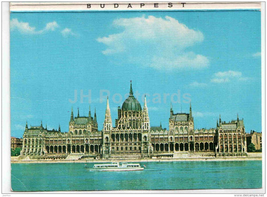 set of 7 postcards - leporello - Budapest - Hungary - unused - JH Postcards