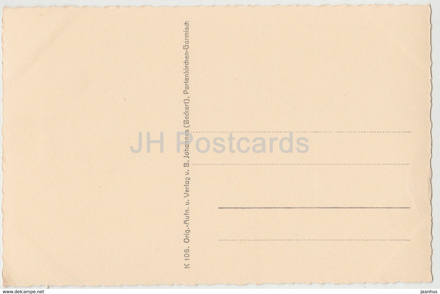 Beckert - mountain - old postcard - Germany - unused