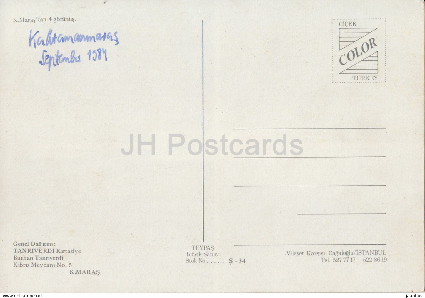 K Maras - vues de rue - défilé - boutique - multiview - 1984 - Turquie - utilisé