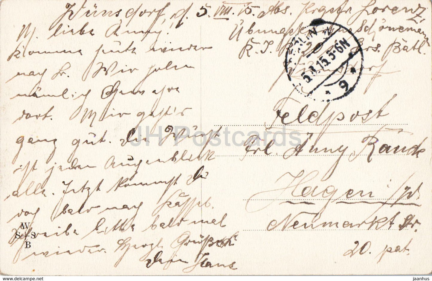 Berlin - Siegessaule - Konigpl - Reichstagsgeb - Feldpost - military mail - old postcard - 1915 - Germany - used