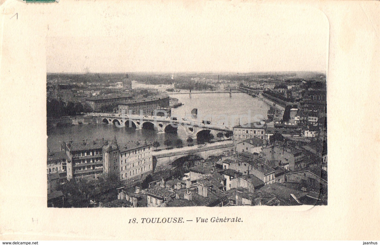 Toulouse - Vue Generale - 18 - old postcard - France - used - JH Postcards