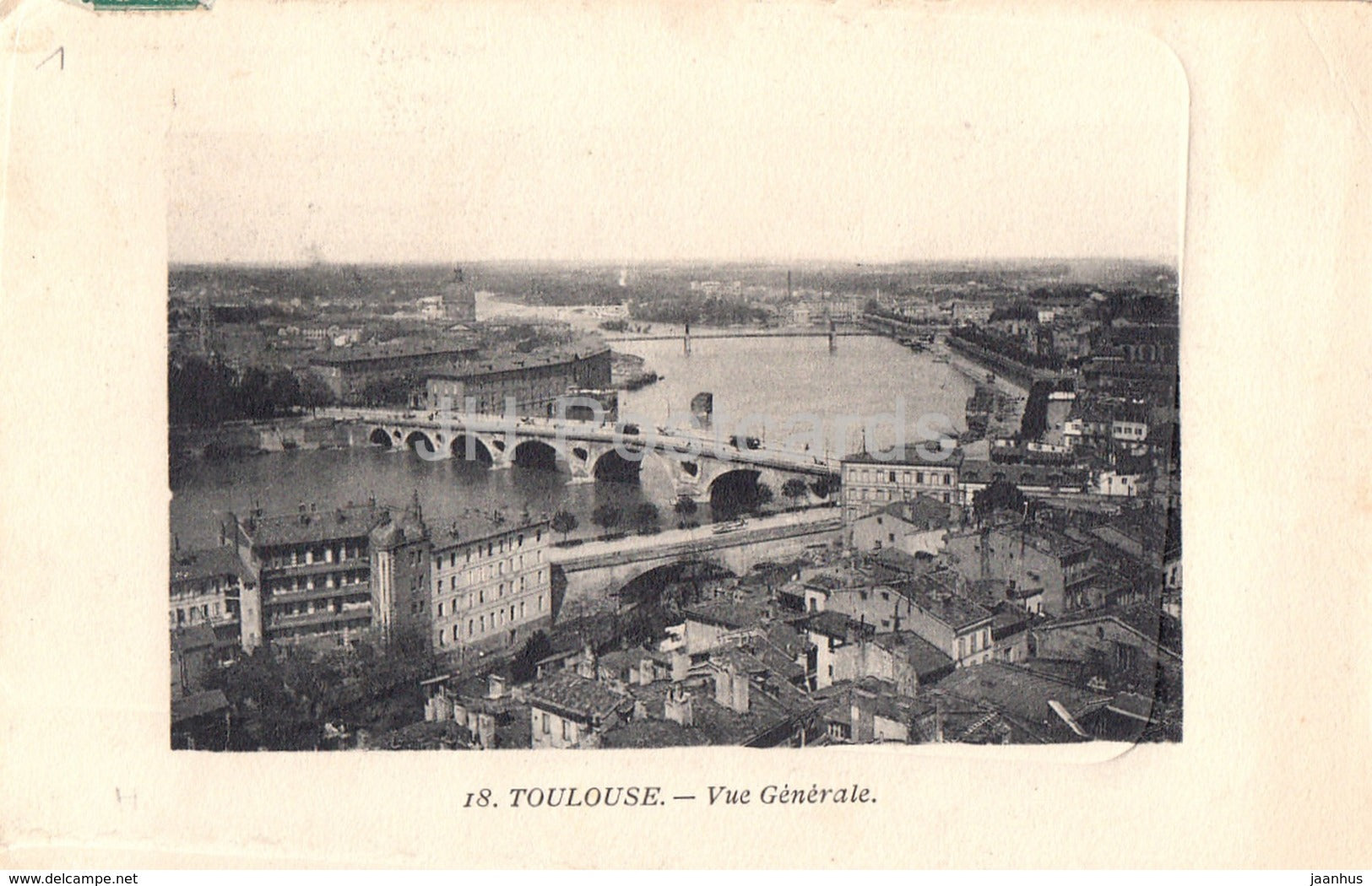 Toulouse - Vue Generale - 18 - old postcard - France - used - JH Postcards