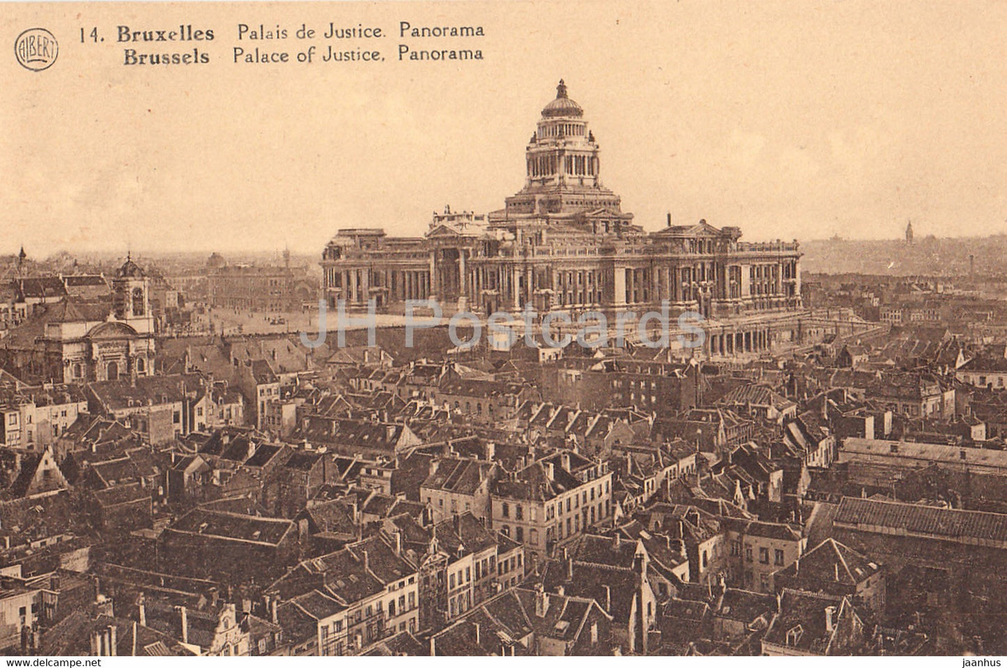 Bruxelles - Brussels - Palais de Justice - Panorama - old postcard - 1929 - Belgium - used - JH Postcards