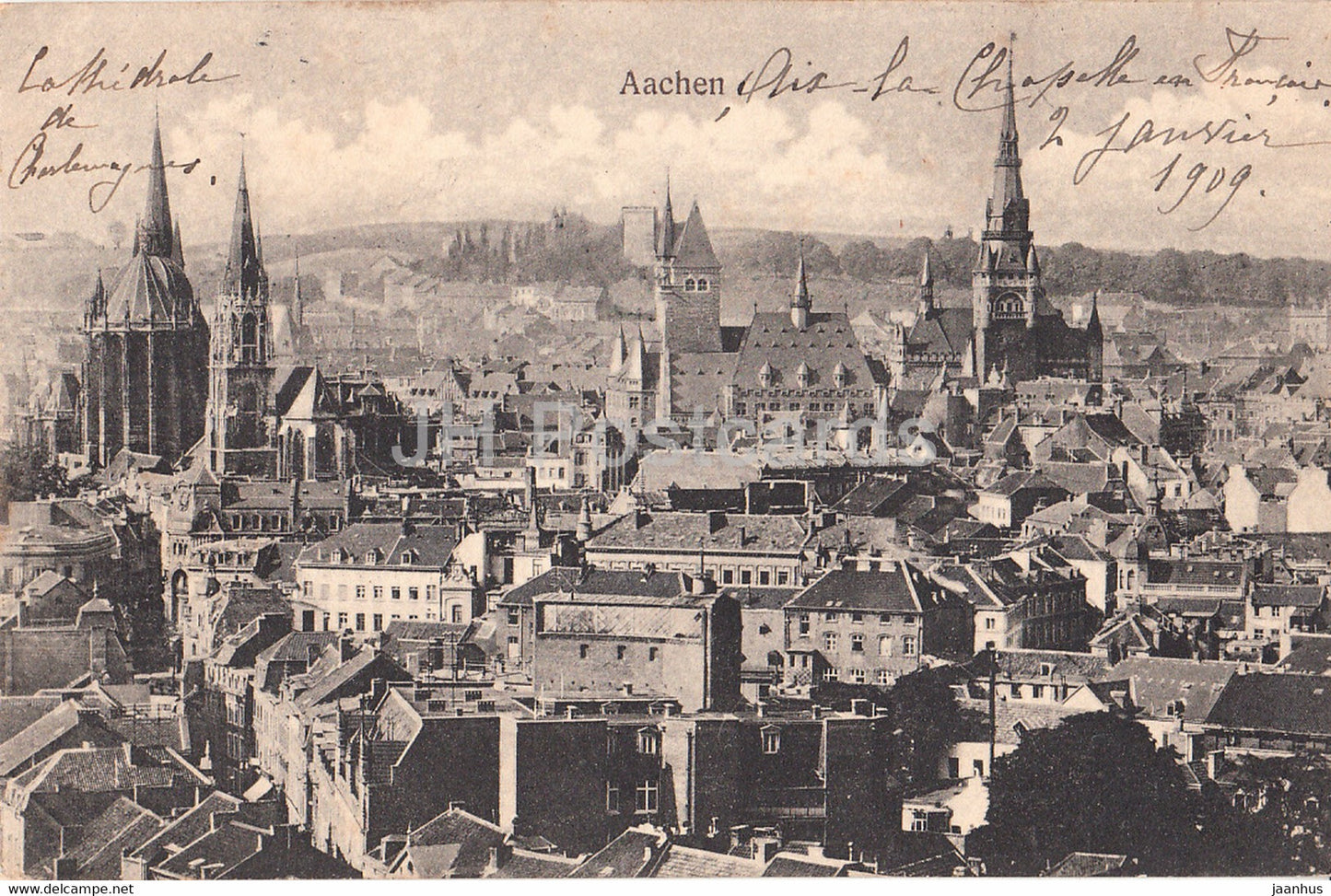 Aachen - 238 - old postcard - 1909 - Germany - used - JH Postcards