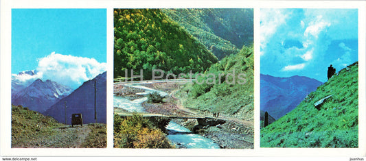 Dombay - Dombai - On Mountain paths - 1983 - Russia USSR - unused - JH Postcards